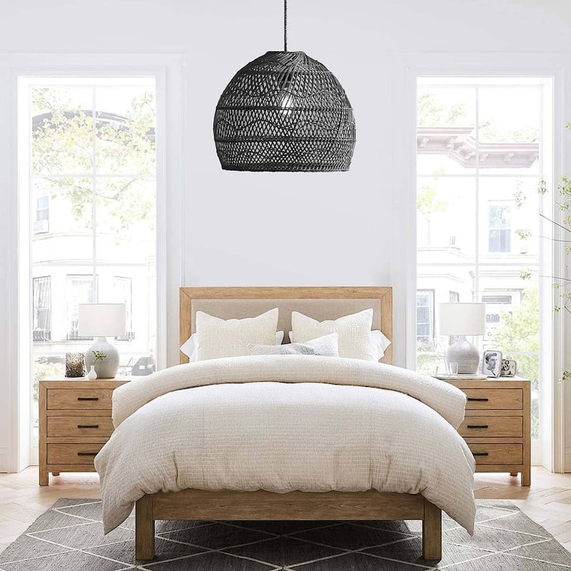 Lunar Rattan Pendant Light