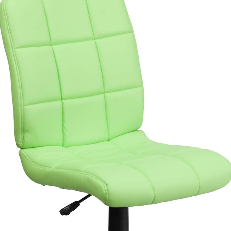 Mid-Back Quilted Vinyl Swivel Task Office Chair