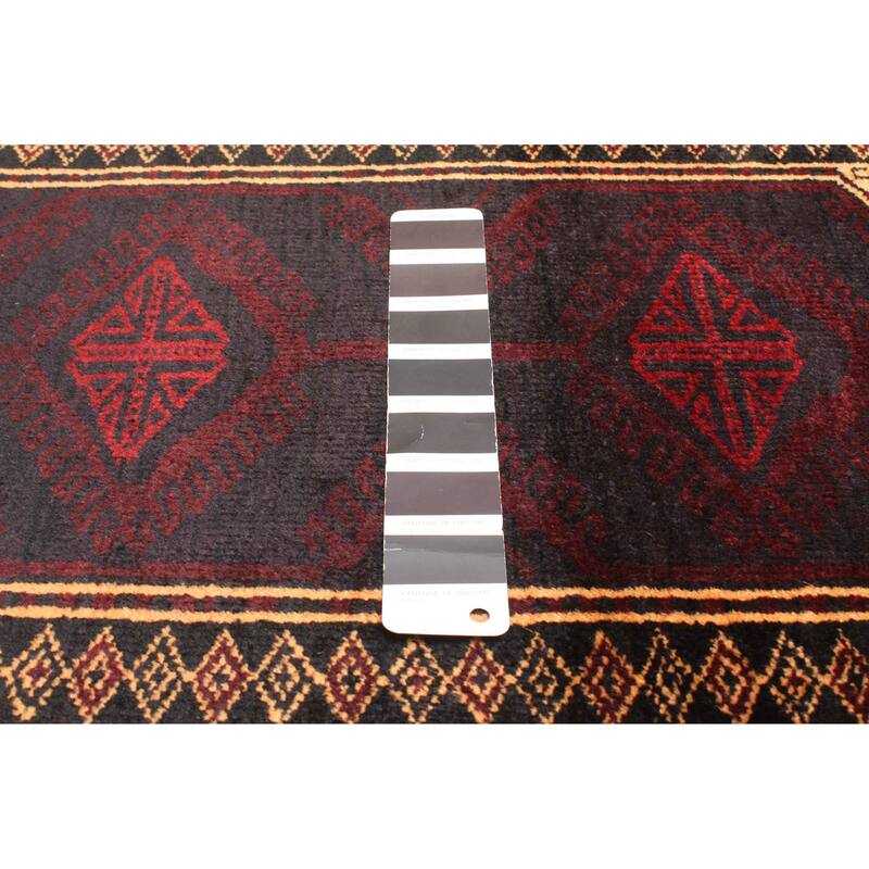 ECARPETGALLERY Hand-knotted Teimani Black Wool Rug - 3'1 x 4'7