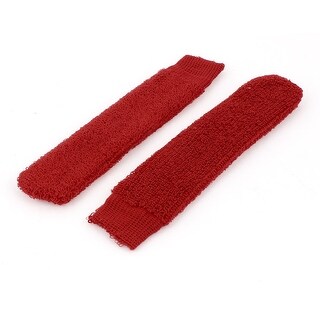 Cotton Badminton Racket Elastic Towel Wrap Over Grip Cover Red 2PCS ...