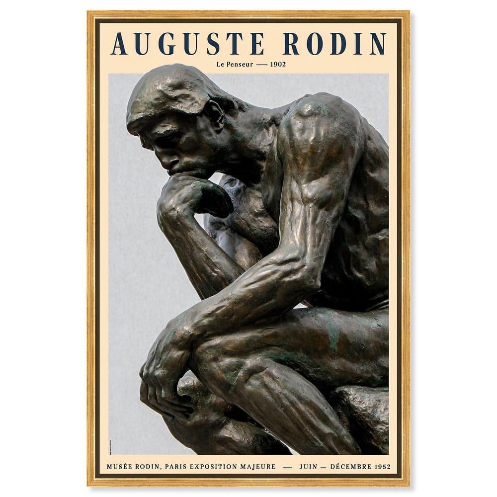 The Thinker Canvas by Art Remedy