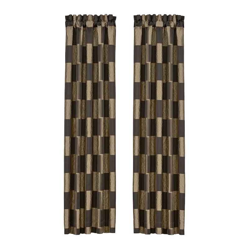 J. Queen New York Brando Bronze Window Panel Pair