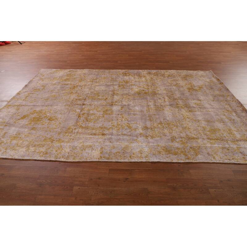 Multi-Color Abstract / Modern Area Rug Handmade Wool Carpet - 6'6"x 9'9"