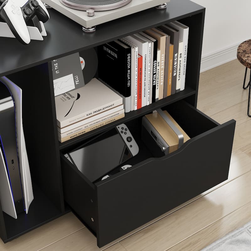 Mobile Rolling File Cabinet,Drawer & Shelf,Bookcase,Nightstand Organizer,for Home Office
