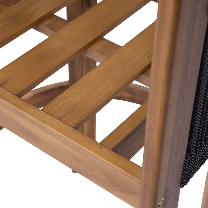 Christopher Knight Home - Martinez Outdoor Acacia Wood Barstools (Set of 2)