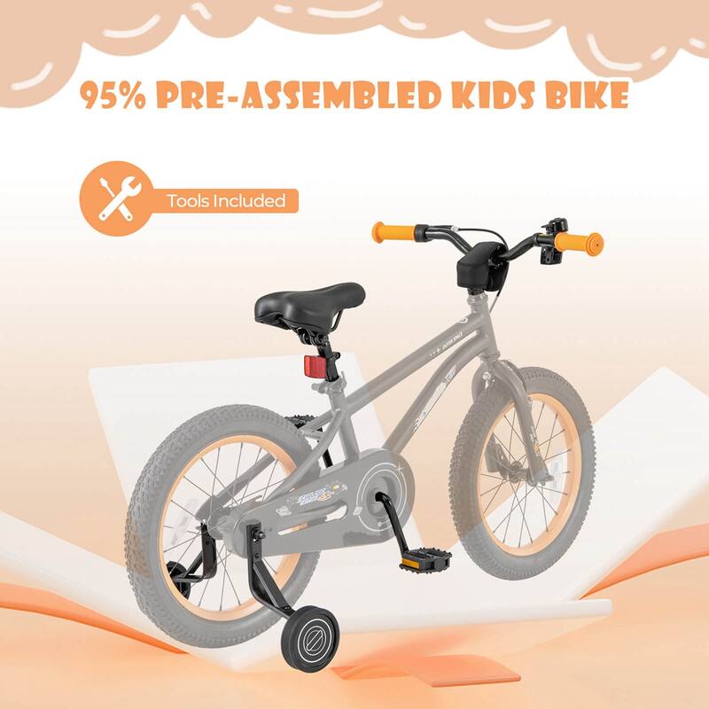 Costway 14/16/18-Inch Kid’s Bike for 4-7 Years Old with Adjustable - See Details
