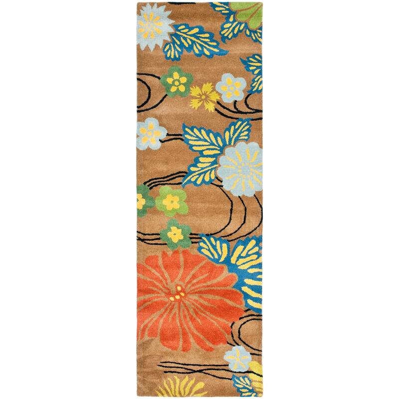SAFAVIEH Handmade Soho Tess Floral N.Z. Wool Rug