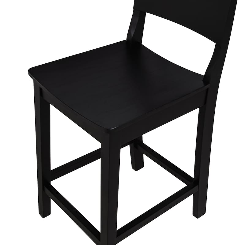 Dahlia Wood 24-Inch Armless Counter Stool (Set of 2)