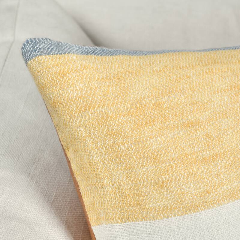 Villa by Classic Home Crawford 22" Belgian Linen Throw Pillow