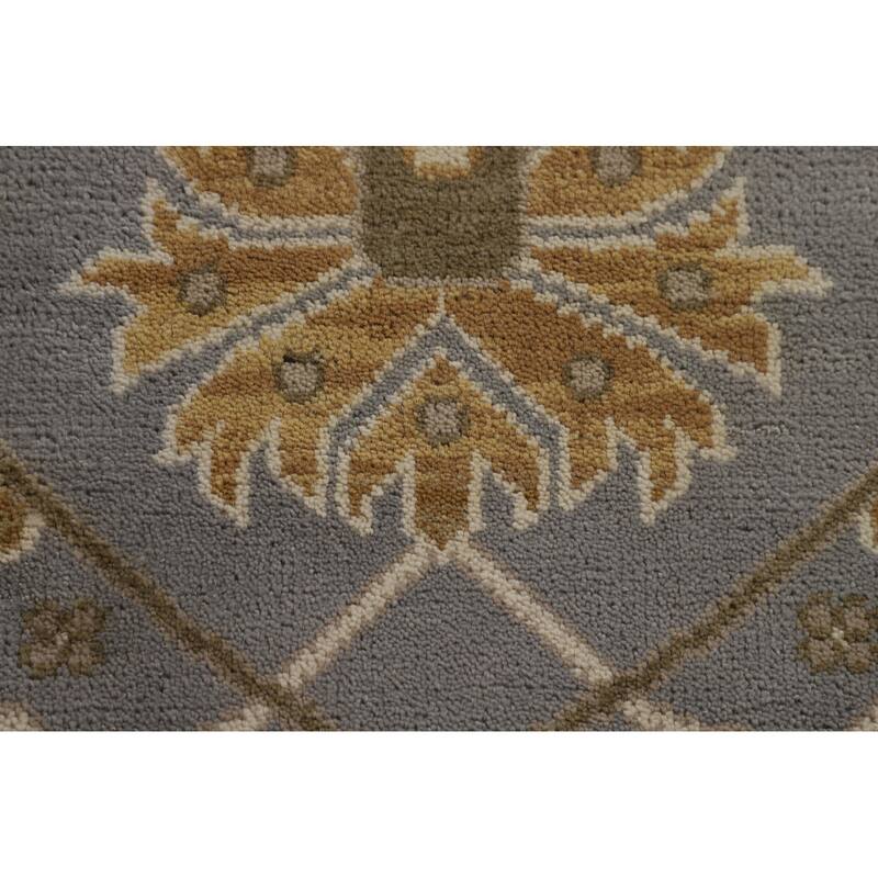 Large Oushak Oriental Area Rug Hand-Knotted Wool Carpet - 12'2" x 17'7"