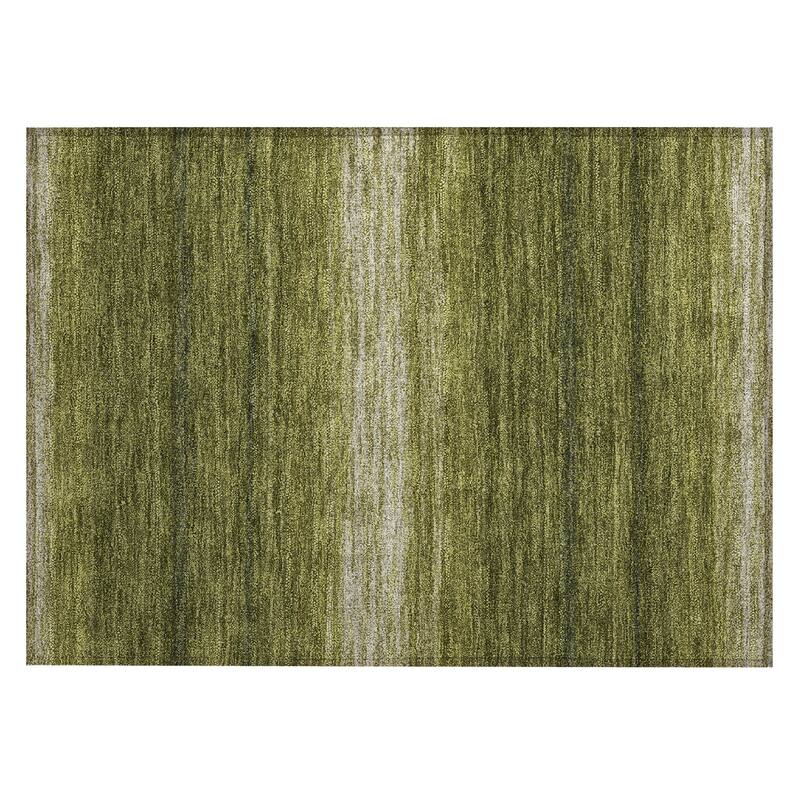 Machine Washable Indoor/ Outdoor Ombre Stripe Chantille Rug