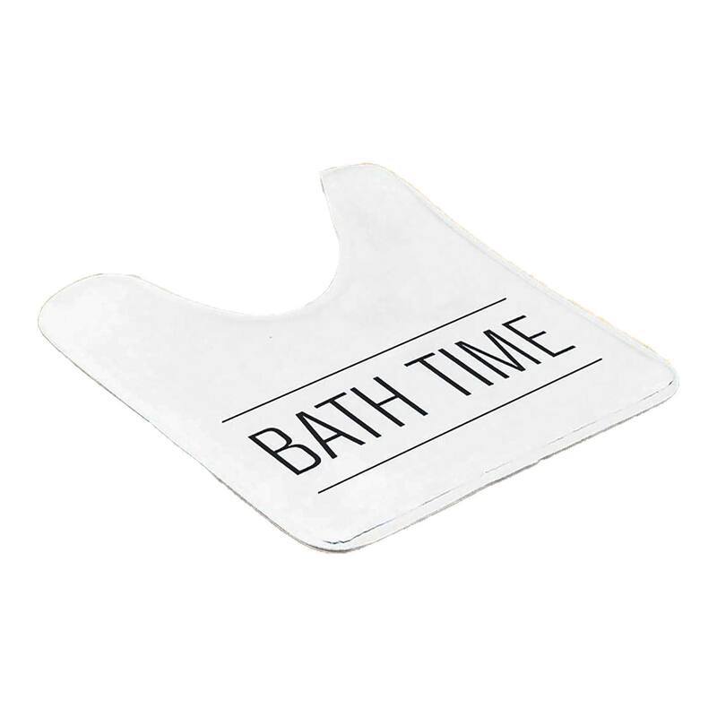 Non-Slip Microfiber Bathmat or Contour Rug Bath Time Design