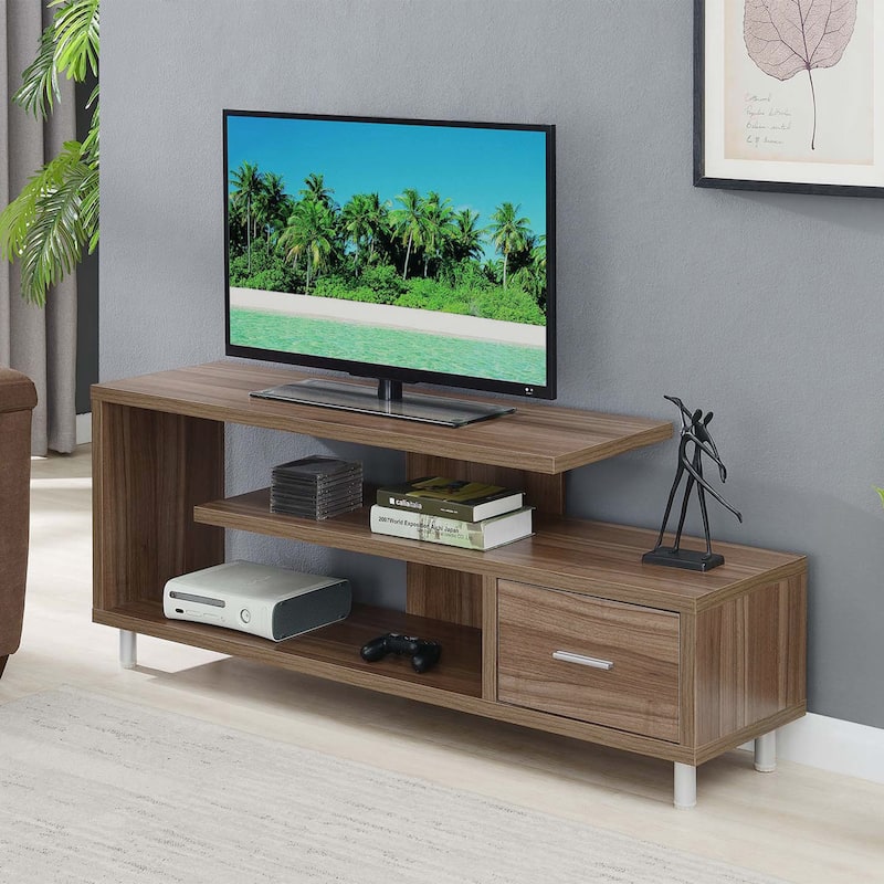 Convenience Concepts Seal TV Stand for TVs up to 65 Inches - Cappuccino