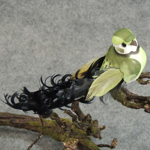Artificial Feathered Birds Figurines Garden Sculpture Home Decor