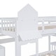 preview thumbnail 35 of 50, Twin-Over-Twin Castle Style Bunk Bed with 2 Drawers 3 Shelves and Slide
