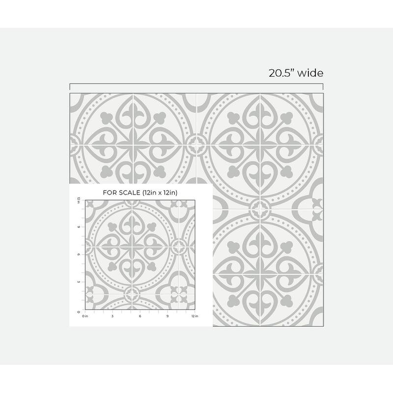 Luxe Haven Villa Mar Tile Peel and Stick Wallpaper