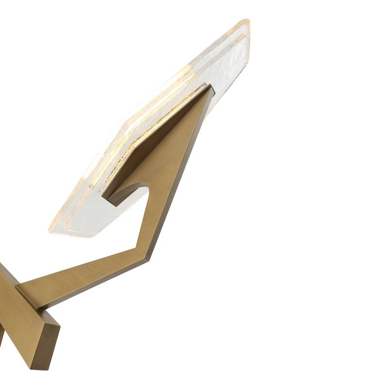 Varaluz Down the Wrong Path 2-Light Linear Pendant - Brass Kisser