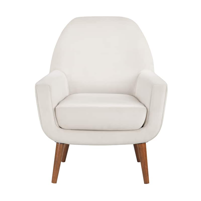 Adrian Mid-Century Velvet Arm Chair by Greyson Living - Sea Oat