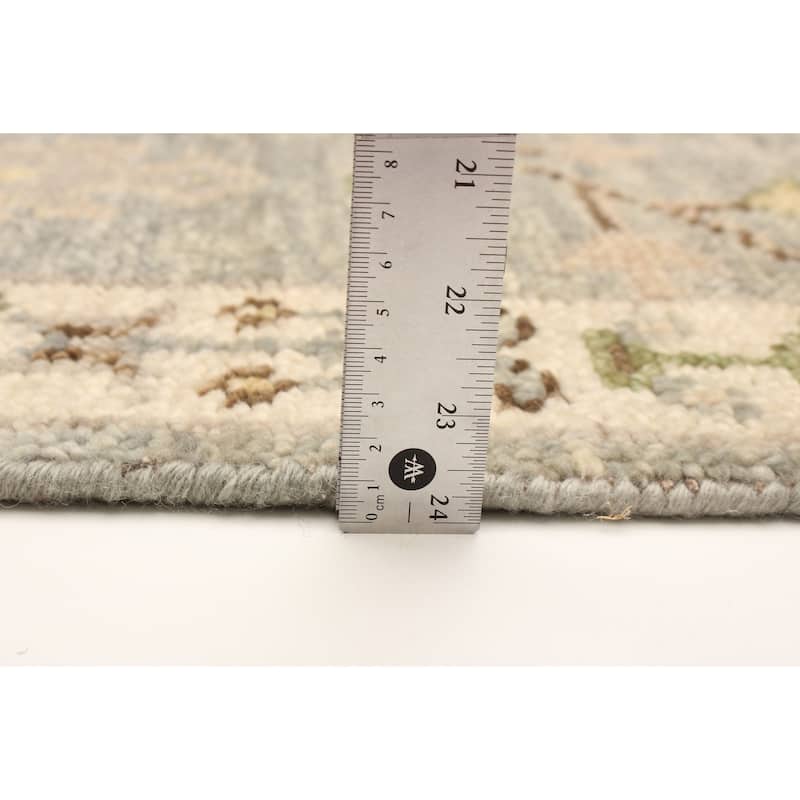 ECARPETGALLERY Hand-knotted Jules Serapi Grey Wool Rug - 2'6 x 7'11