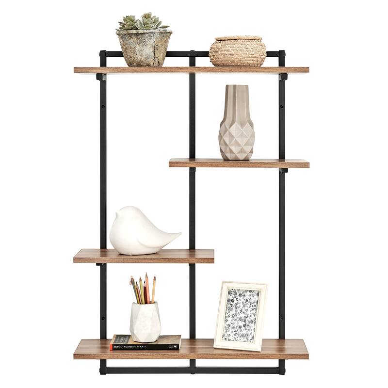 Rhodes 4 Tier Modern Floating Windowsill Wall Shelf
