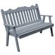 preview thumbnail 11 of 16, Pine 4' Royal English Garden Bench Gray Stain