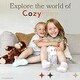 preview thumbnail 8 of 6, CozyWay Non-Slip Knee-High Socks, 3 Packs, Black White Grey, 18-36 Months
