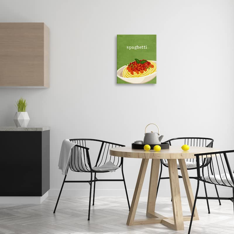 Stupell Spaghetti Italian Cuisine Canvas Wall Art Design By Kim Allen