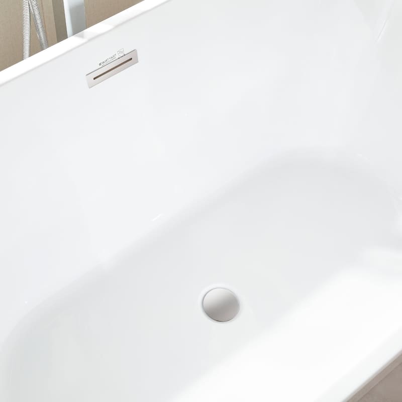 Vanity Art 59" Acrylic Freestanding Soaking Bathtub