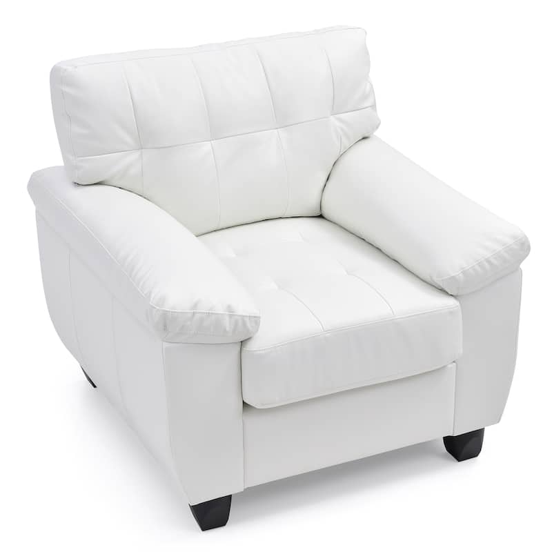 Tufted Upholstered Accent Chair - 36" - White