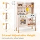 preview thumbnail 8 of 8, Costway Height Adjustable Play Kitchen Wooden Kitchen Playset with - See Details