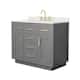 Option Dark Gray / Giotto Quartz Top / Brushed Gold