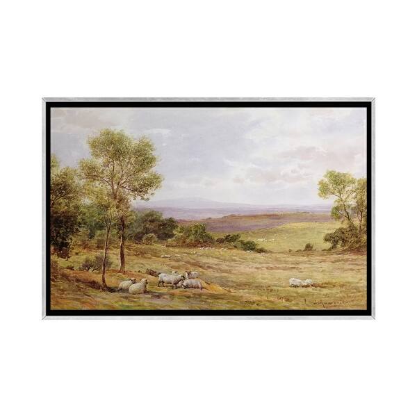 slide 2 of 15, iCanvas "Cumberland hills from Wardrew House, Gilston " by James Aumonier Framed Silver - 26x40