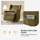 preview thumbnail 22 of 41, HULALA HOME Remo Modern Electric Waterproof Nursery Swivel Glider Recliner with Built-in Nightlight and USB ports Set of 2