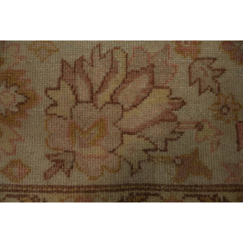 Hand Knotted Oriental 100% Wool Carpet Traditional Floral Red Ziegler Area Rug - 8' 1'' X 7' 9''