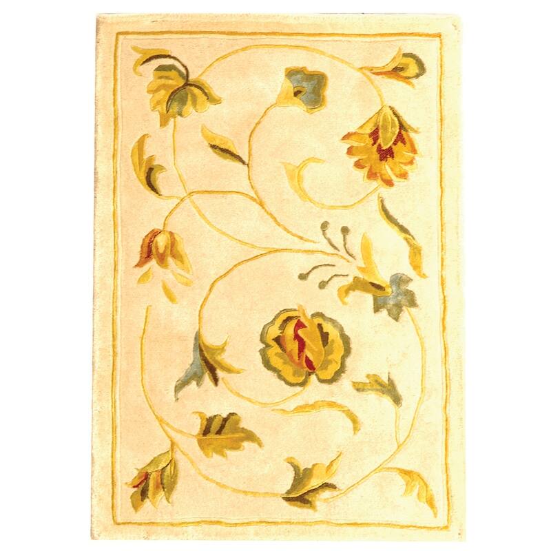 SAFAVIEH Handmade French Tapis Dyan Shabby Chic Oriental Wool Rug