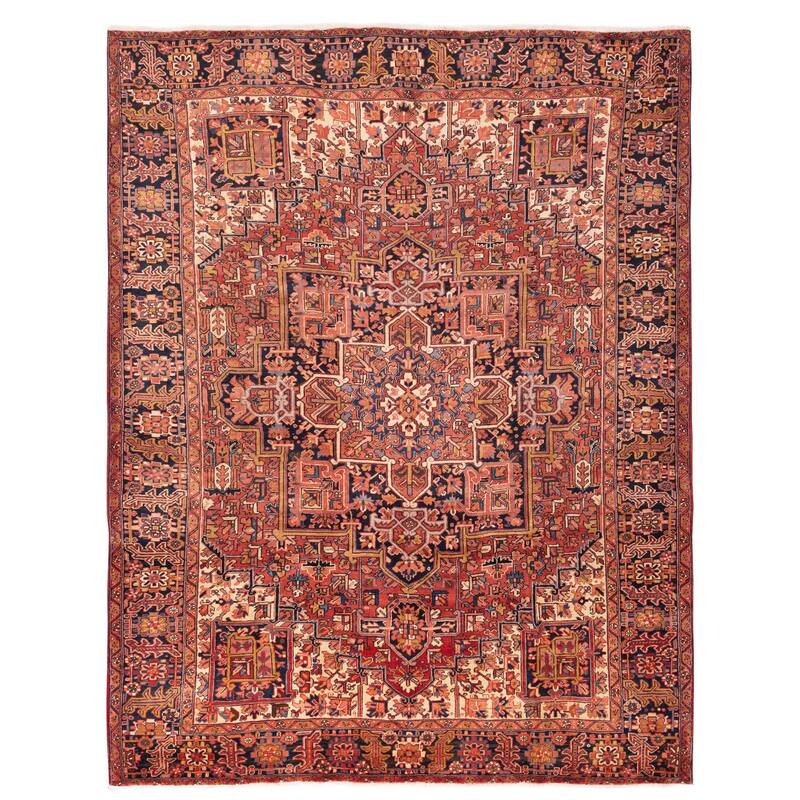 ECARPETGALLERY Hand-knotted Sarabi Red Wool Rug - 10'4 x 13'1