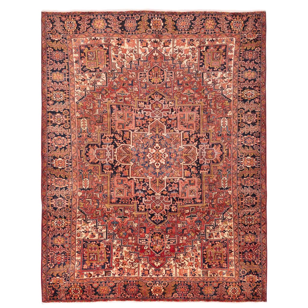 ECARPETGALLERY Hand-knotted Sarabi Red Wool Rug - 10'4 x 13'1