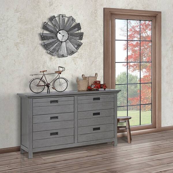Evolur Waverly Double Dresser, Rustic Grey - Rustic Grey - Bed Bath &  Beyond - 23060952