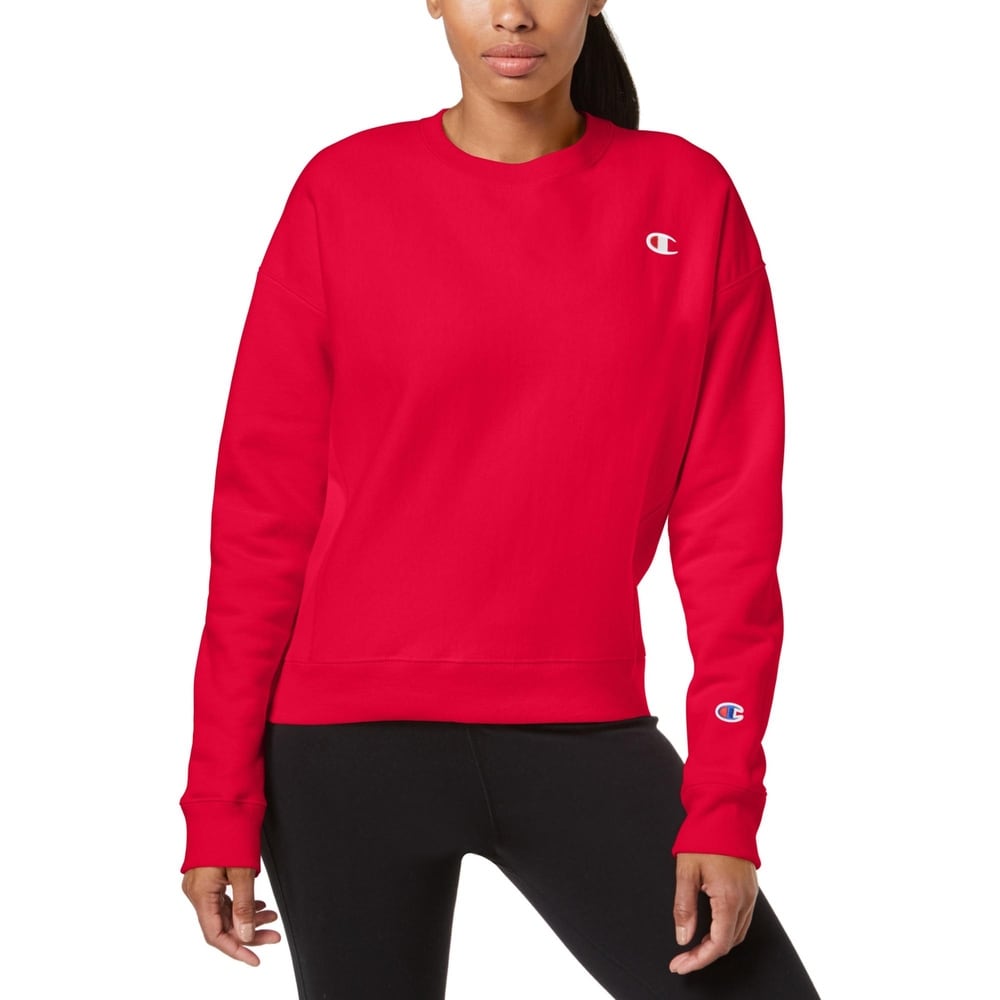champion sweatshirt womens red