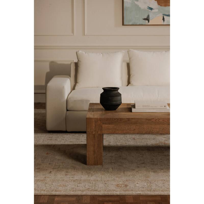 NADAAL STUDIOS Zephyrine, Rectangular Coffee Table - Aged Oak