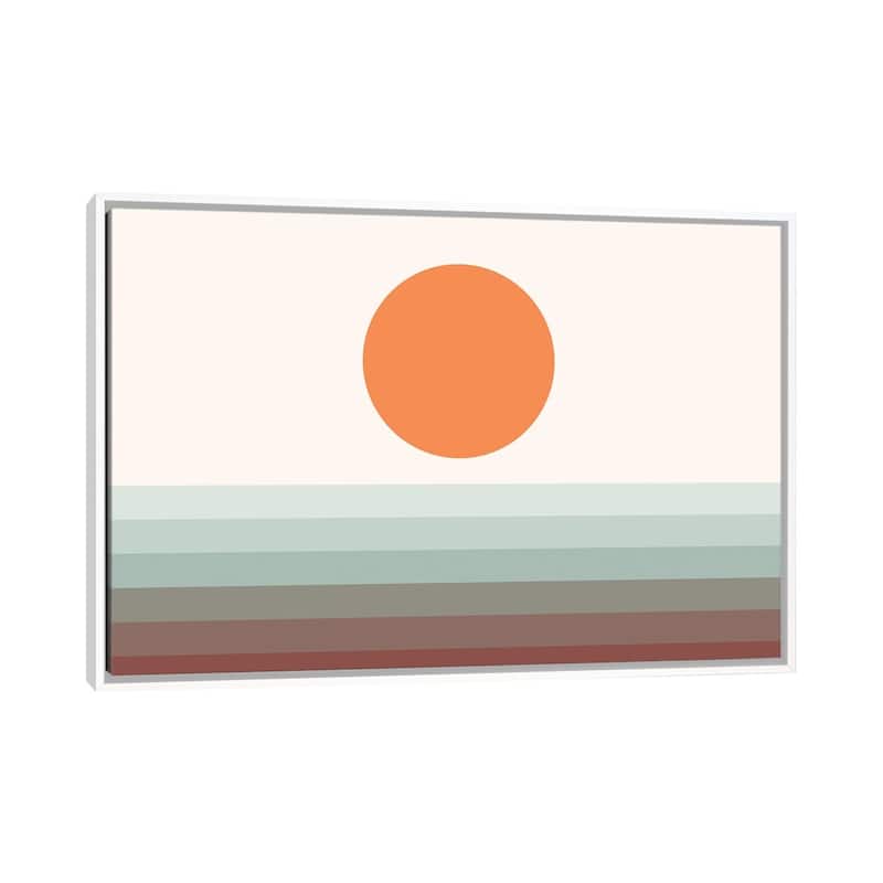 iCanvas "Sunseeker XVIA" by The Old Art Studio Framed Canvas Print - White - 18x26