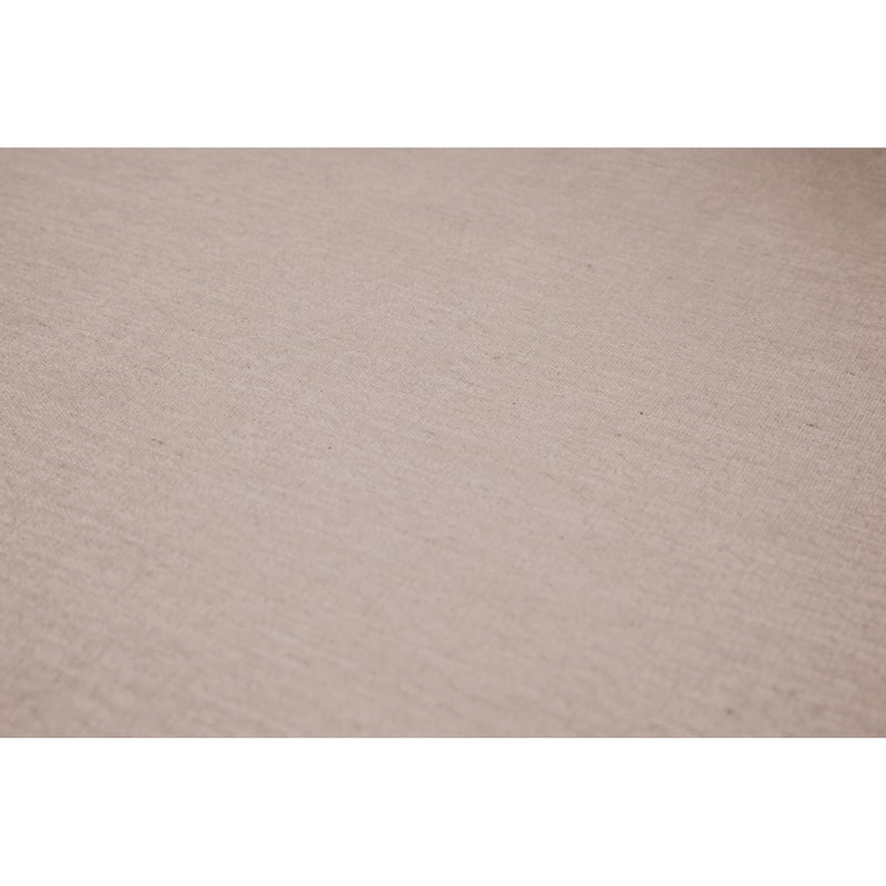 NADAAL STUDIOS Caelanor Sofa, Curved Back with Wide Lumbar Cushions and Wooden Bun Feet, Oat