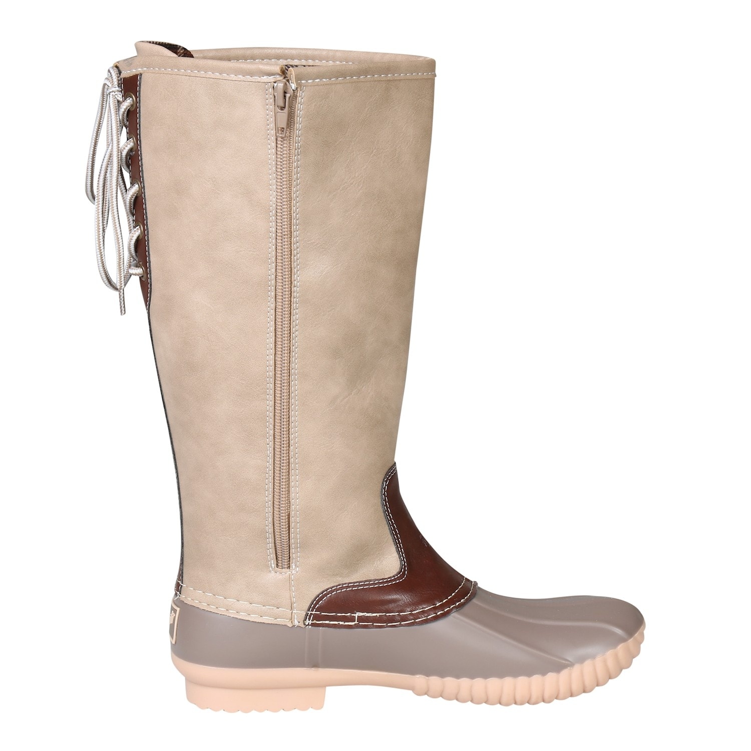 calf high duck boots