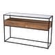 preview thumbnail 4 of 7, SEI Furniture Ottone Industrial Brown Wood Console Table