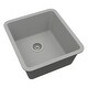 preview thumbnail 12 of 47, 16" x 18" Quartz Single Bowl Sink Drop-In/Undermount Granite Composite - 16"x18"