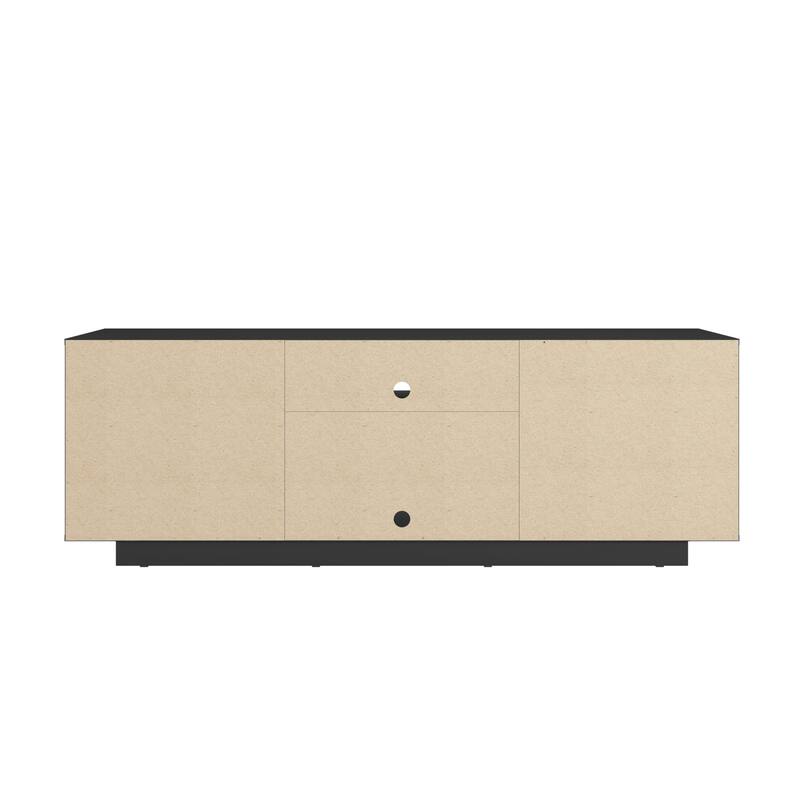 Modern TV Stand for TVs Up to 70" for Living Room, Black