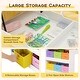 preview thumbnail 8 of 8, Gymax 2-in-1 Kids Wooden Art Table and Art Easel Set w/ Chairs Paper