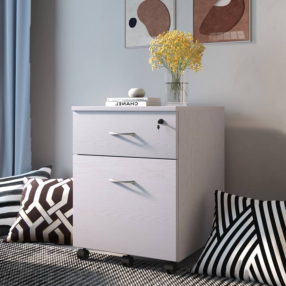 Office Storage Cabinet, Compact Slim Portable File Cabinet