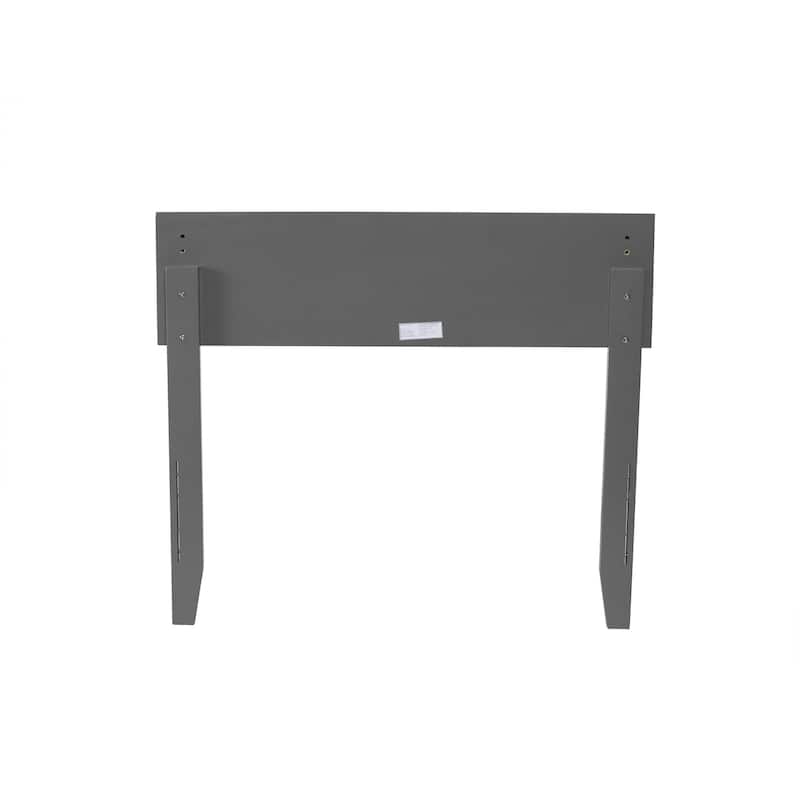 Modern Low-Profile Wood Panel Headboard with Built-In USB Charger, Clean Minimalist Design for Easy Styling