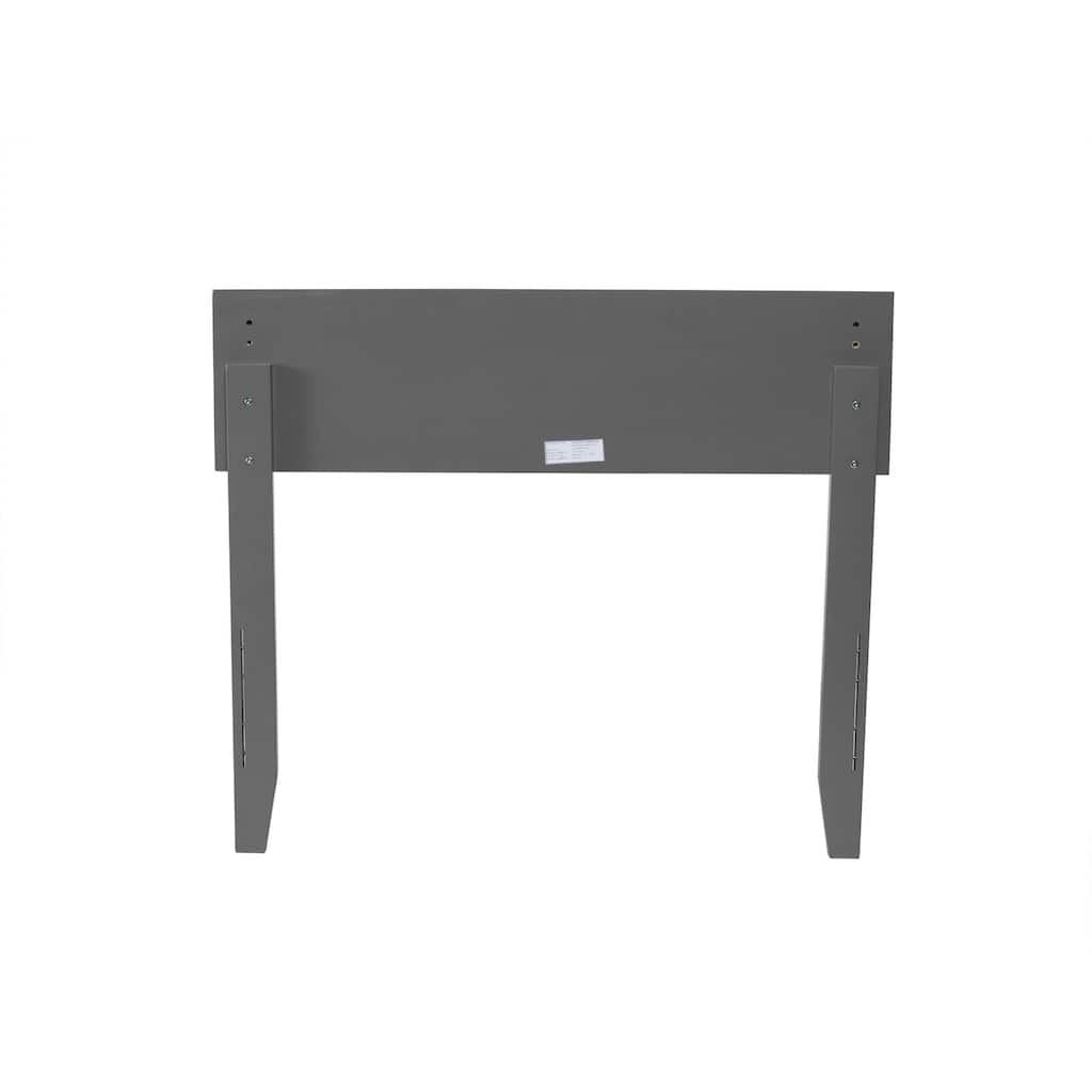 Modern Low-Profile Wood Panel Headboard with Built-In USB Charger, Clean Minimalist Design for Easy Styling